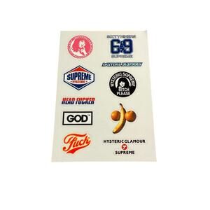 SUPREME FW24 HYSTERIC GLAMOUR STICKER SET